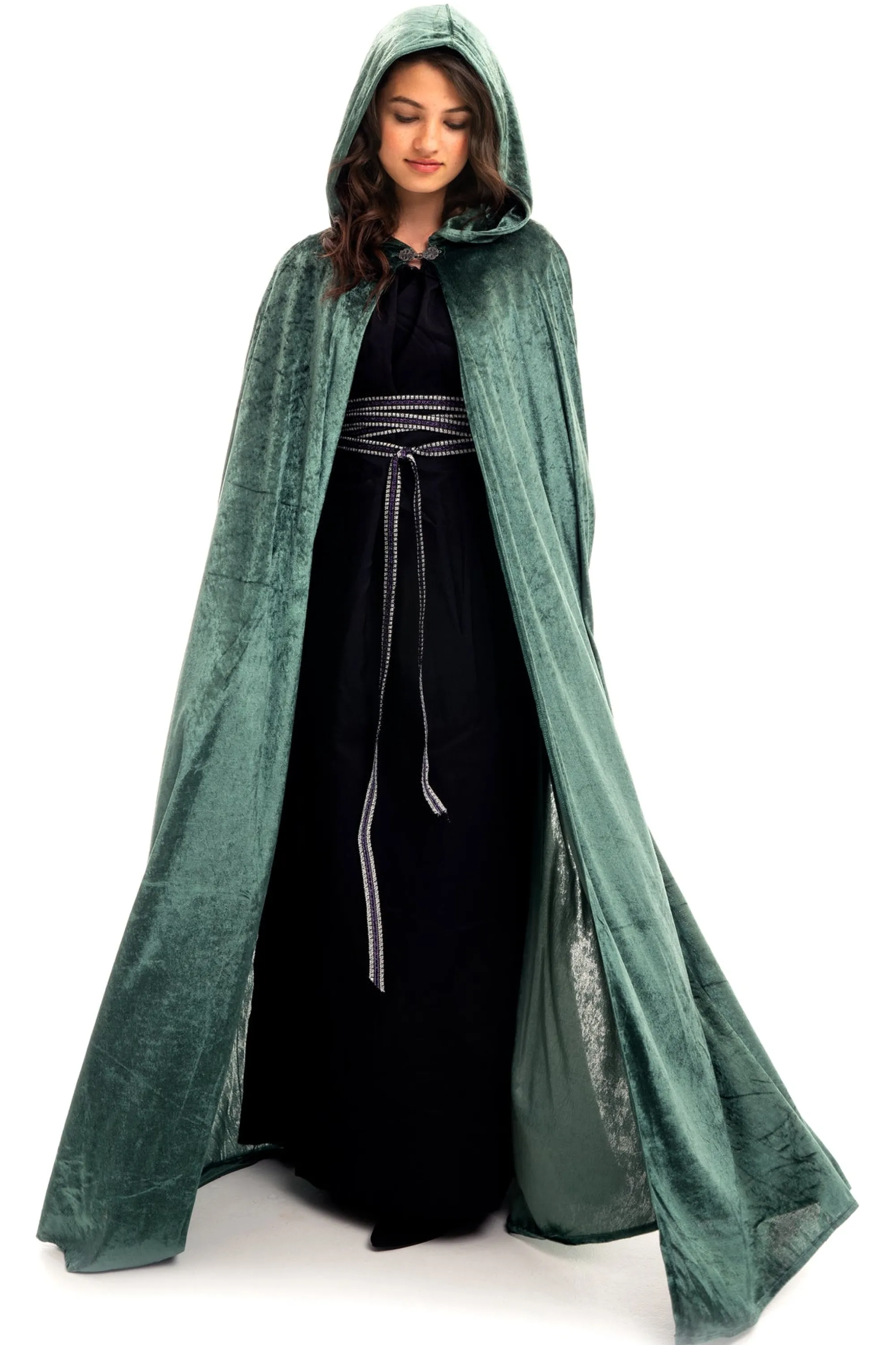 Little Adventures Cloaks>Adult Woodland Green Cloak