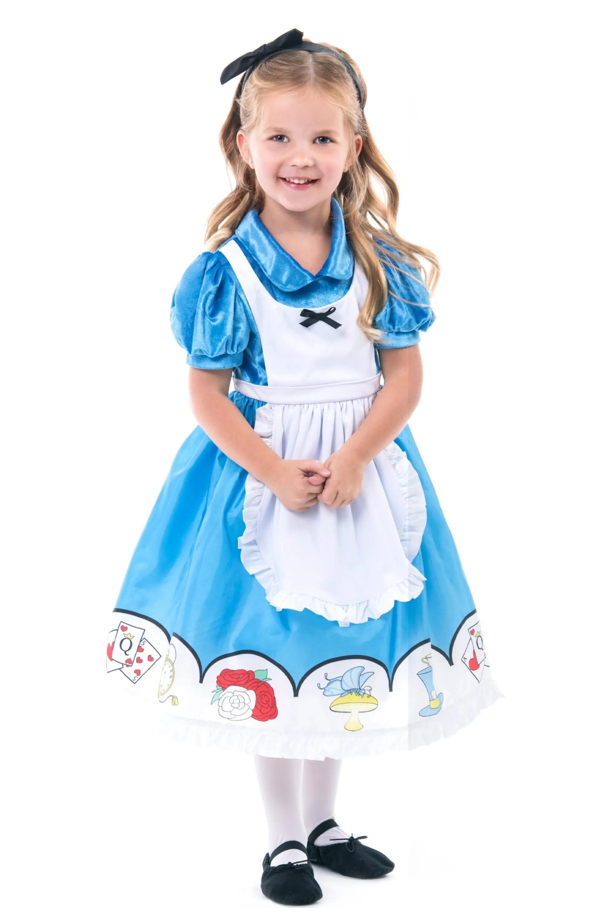 Little Adventures Dresses>Alice In Wonderland Dress Up With Headband