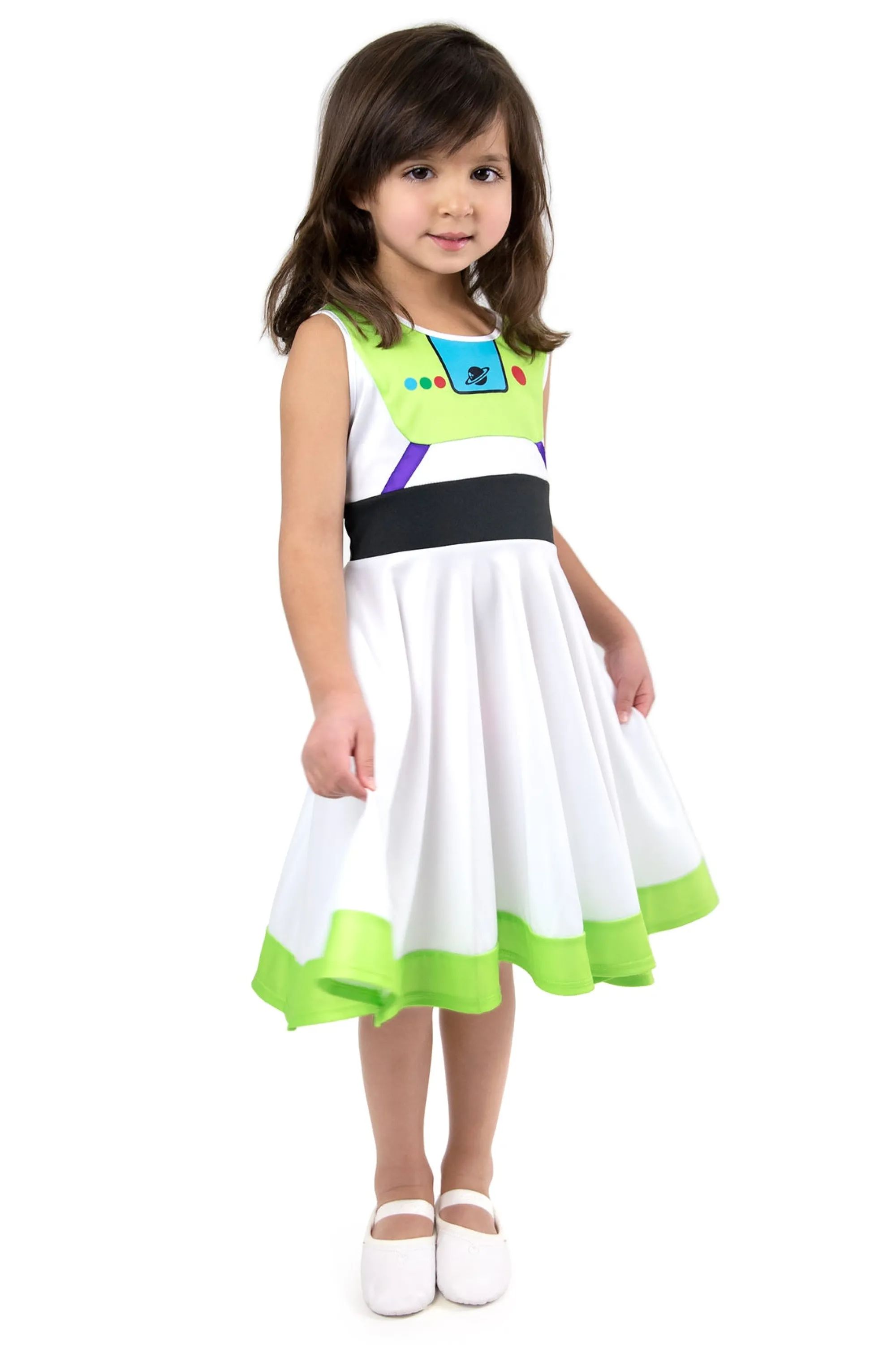 Little Adventures Twirl Dresses>Astro Twirl Dress