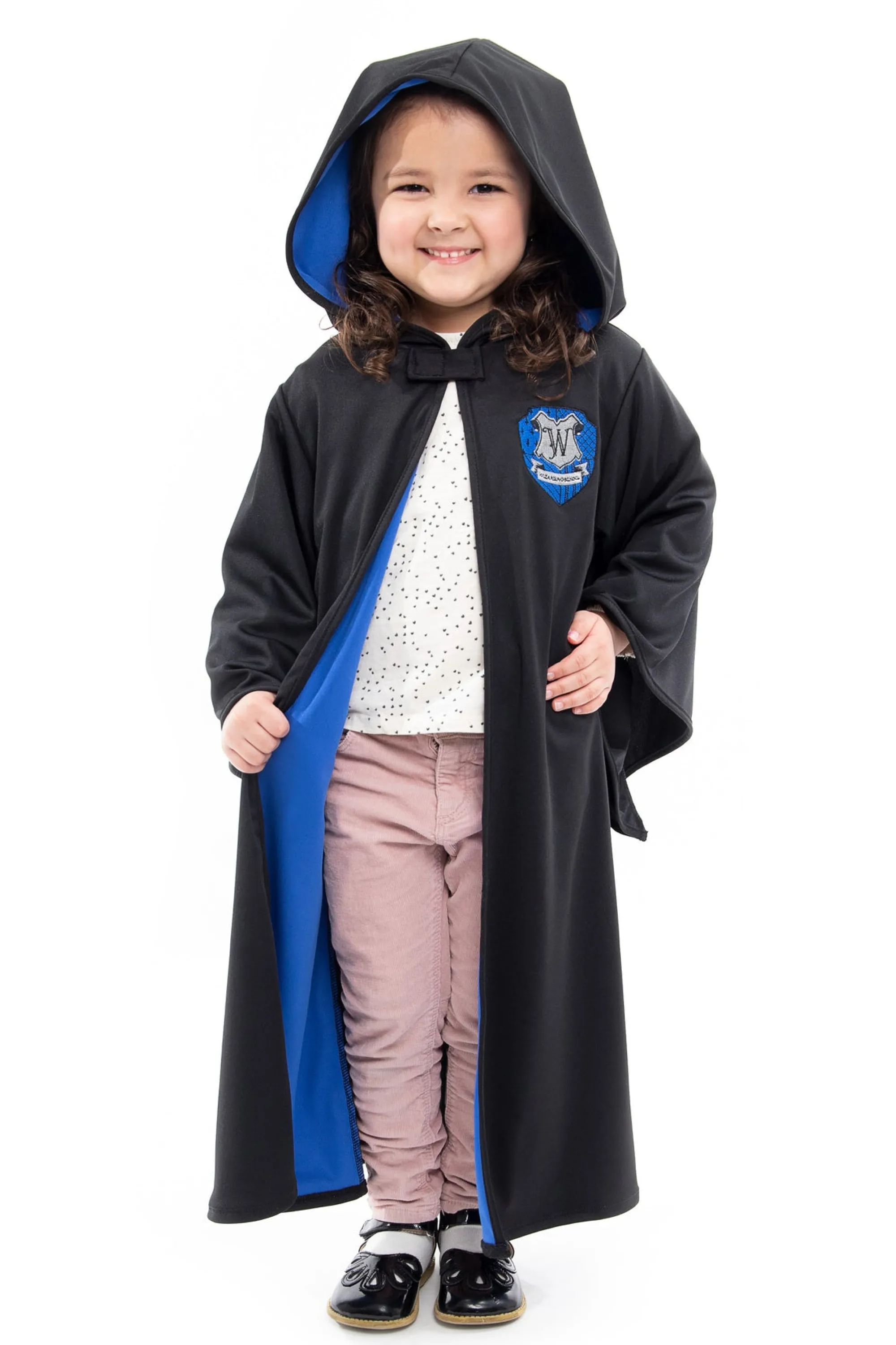 Little Adventures Cloaks>Blue Hooded Wizard Robe