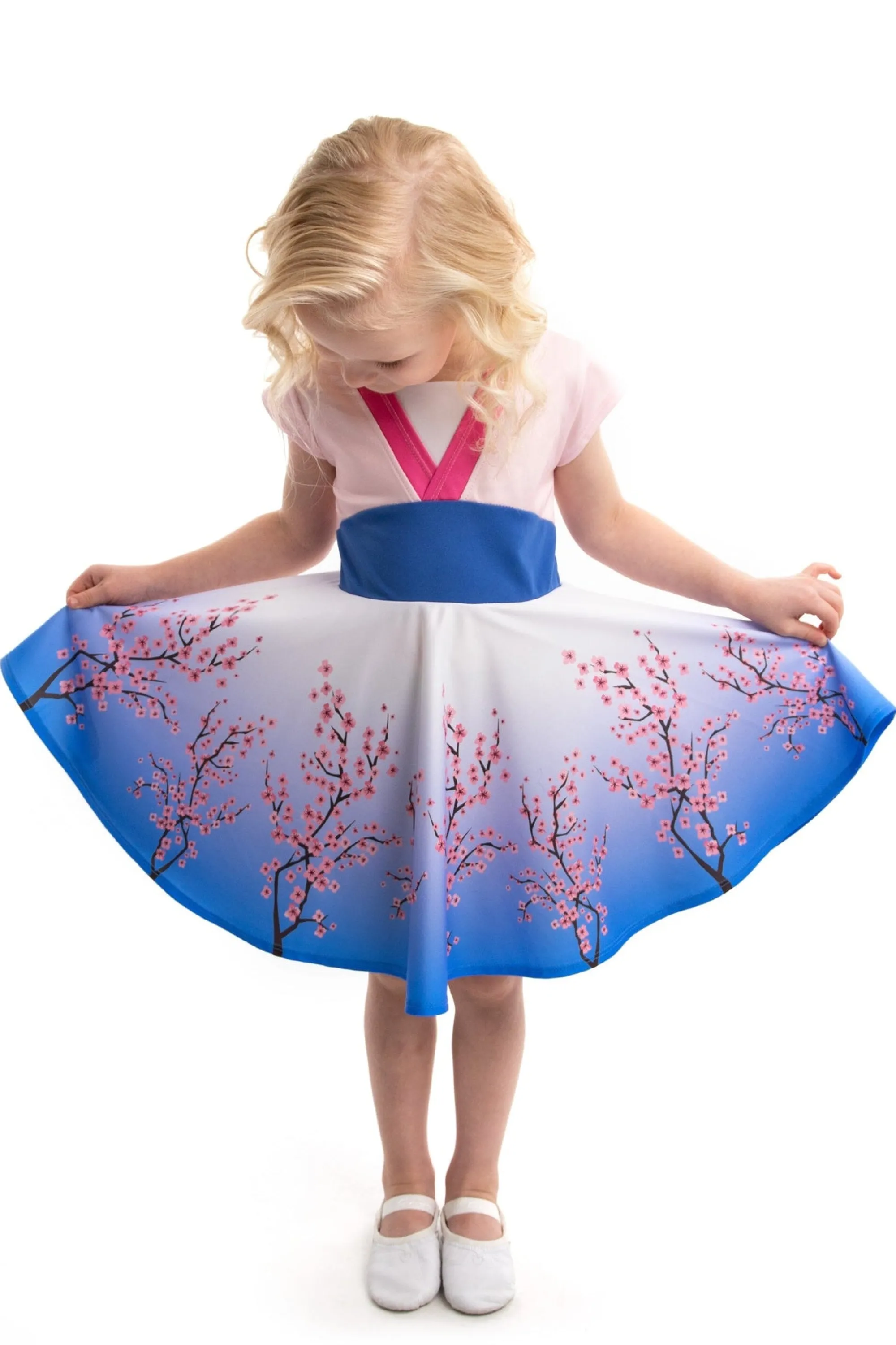 Little Adventures Twirl Dresses>Cherry Blossom Twirl Dress