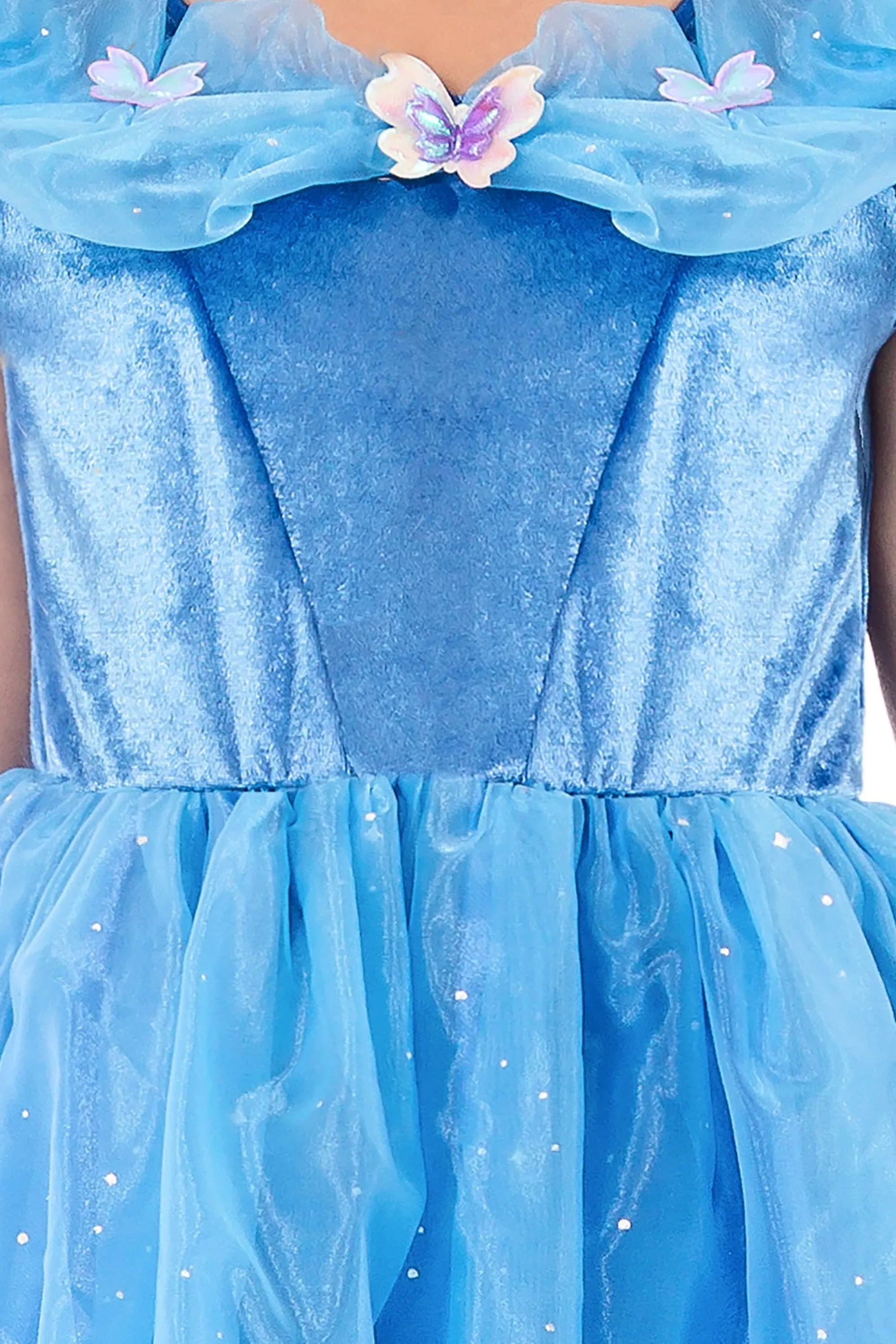 Little Adventures Dresses>Deluxe Cinderella Butterfly Dress Up