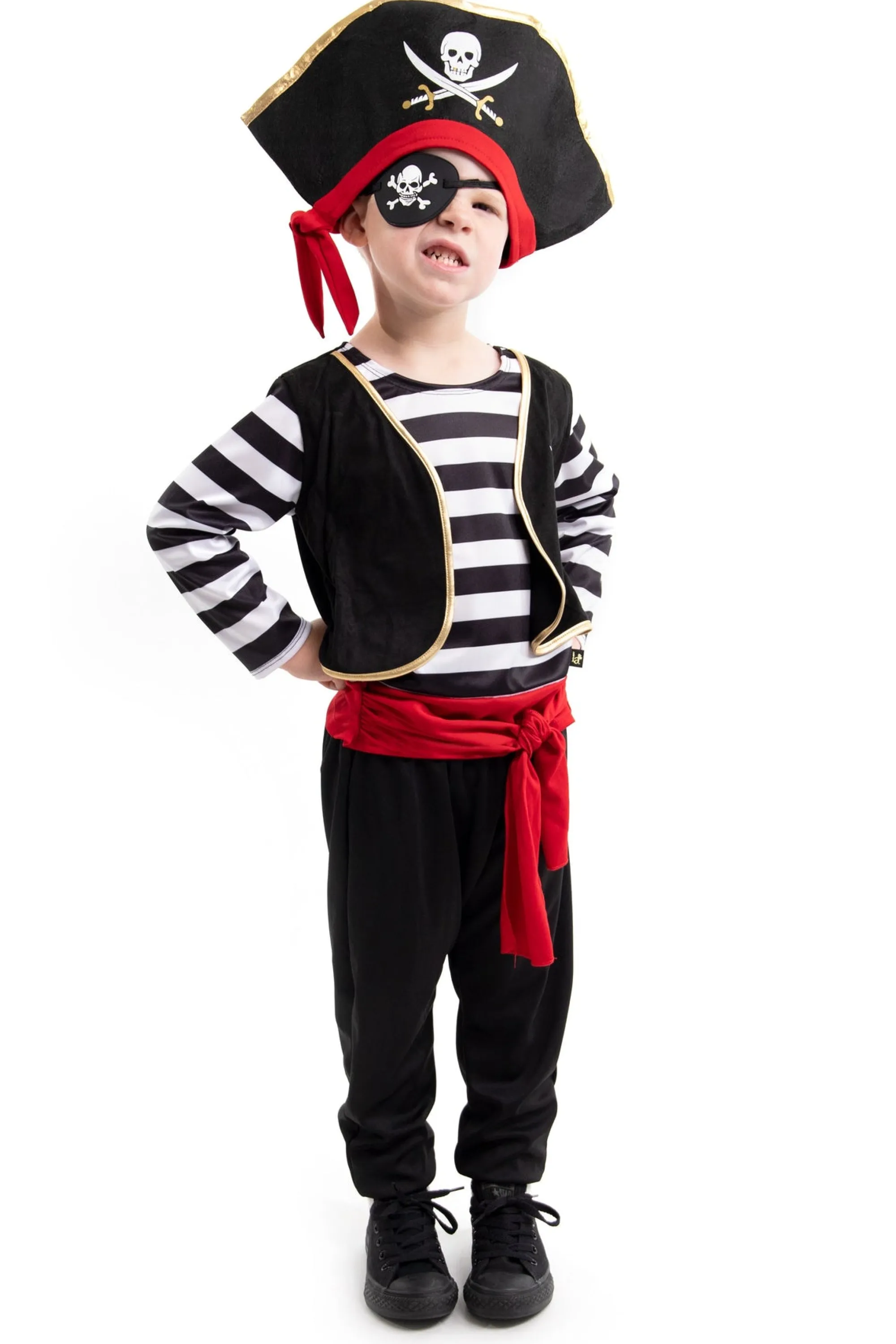 Little Adventures Pirates>Deluxe Pirate Hat & Eye Patch