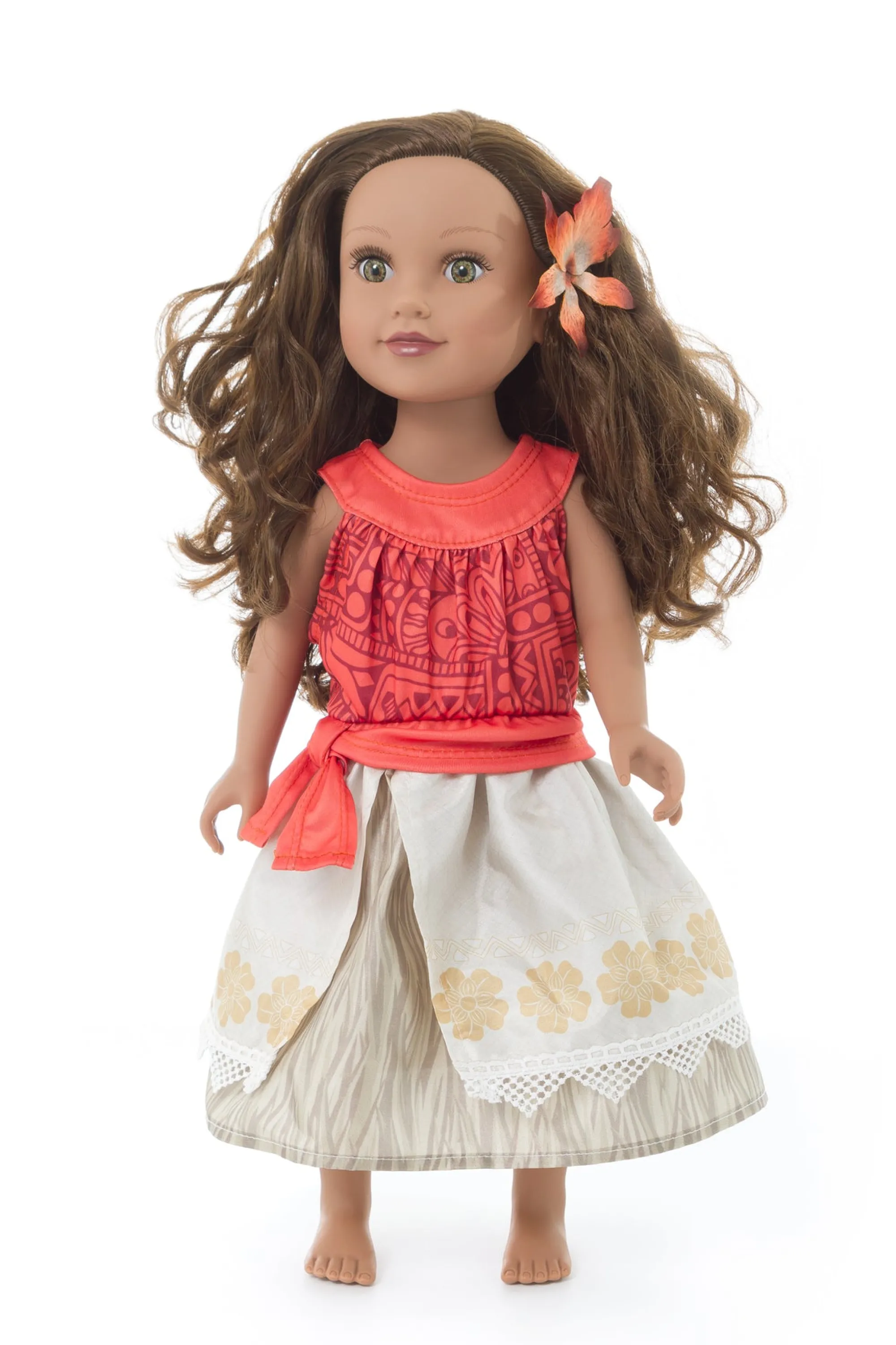 Little Adventures Doll Dress Ups>Doll Dress Island Princess W/Hair Clip