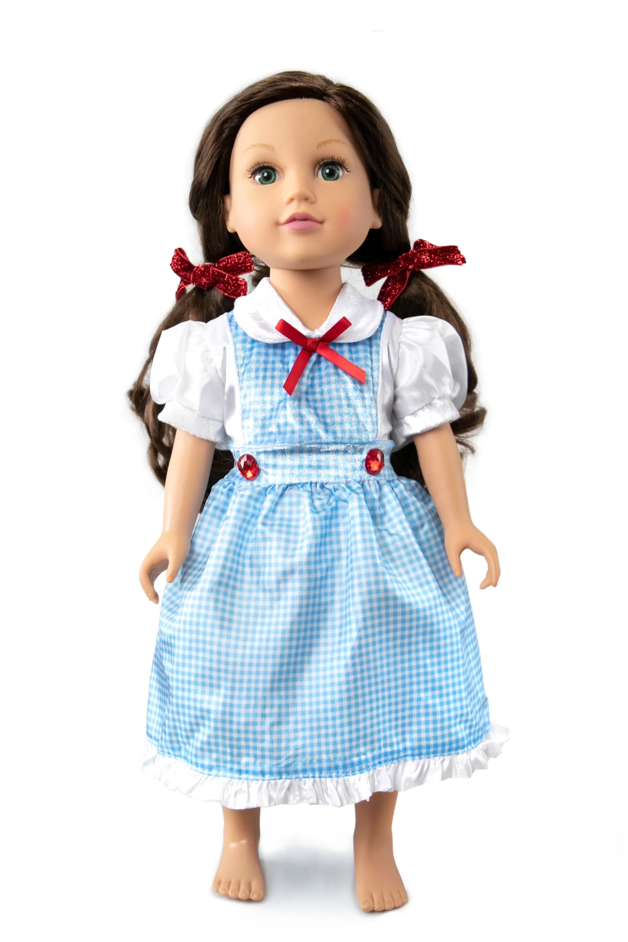 Little Adventures Doll Dress Ups>Doll Dress Kansas Girl With Bows