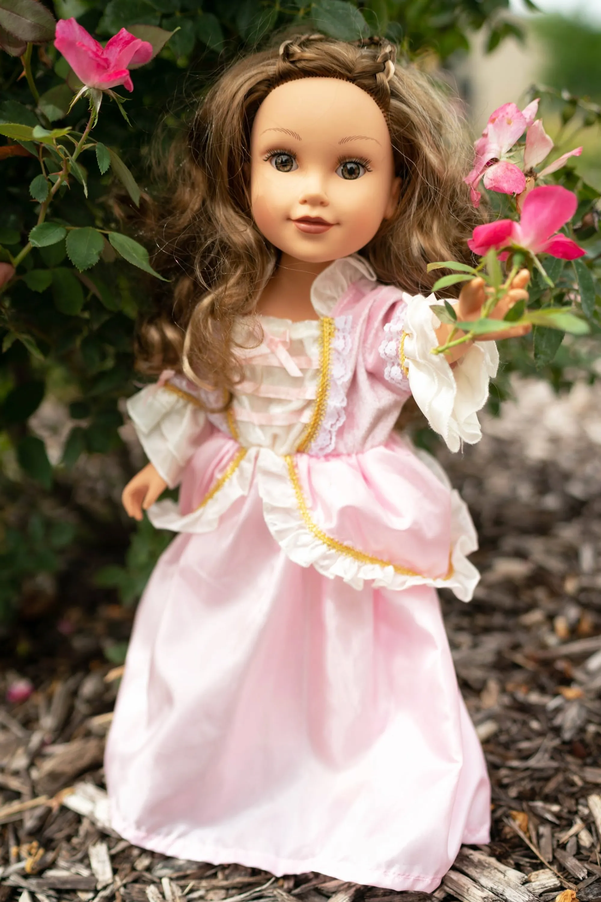 Little Adventures Doll Dress Ups>Doll Dress Pink Vintage Princess