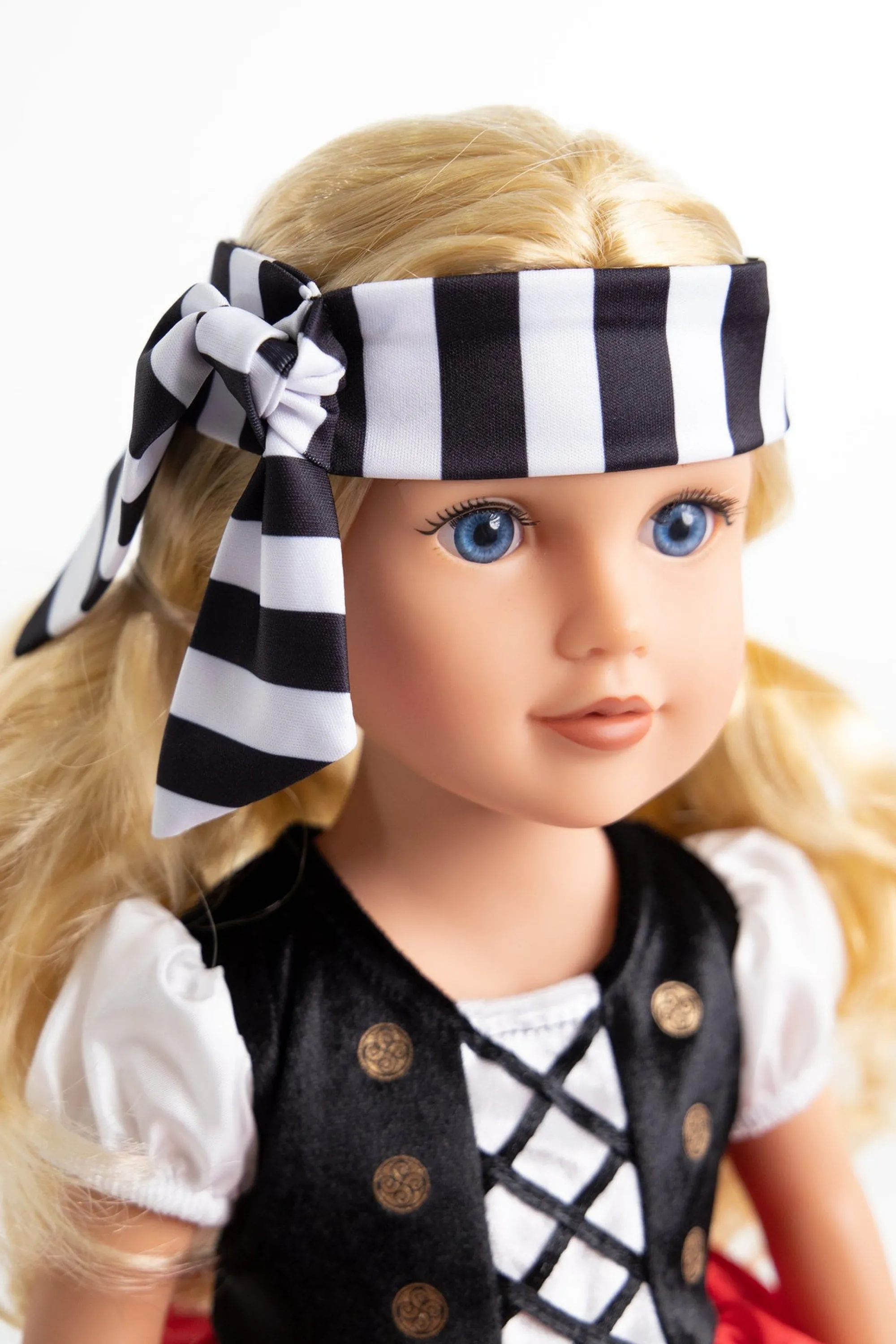 Little Adventures Pirates>Doll Dress Pirate With Headband