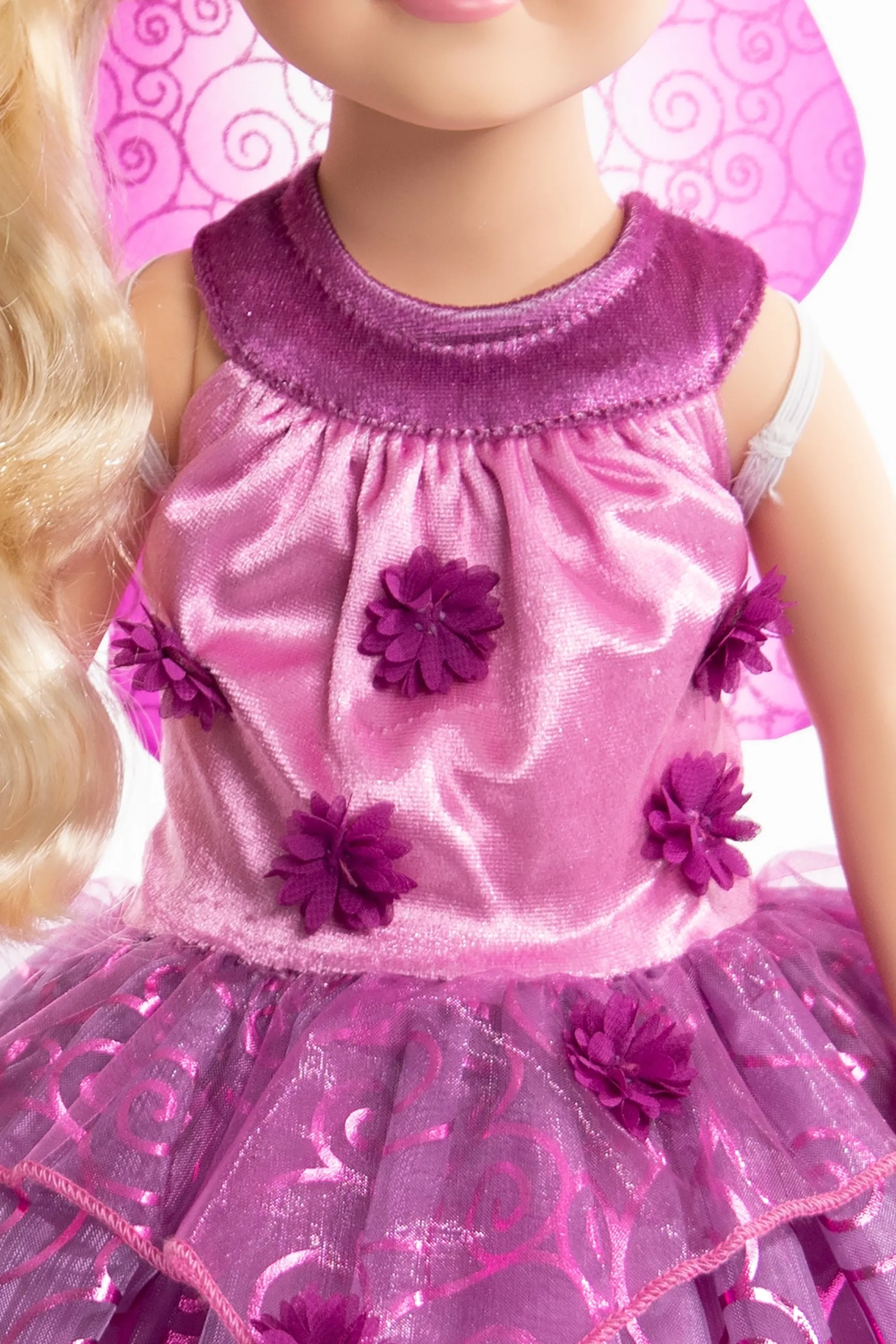 Little Adventures Doll Dress Ups>Doll Dress Purple Blossom Fairy With Wings