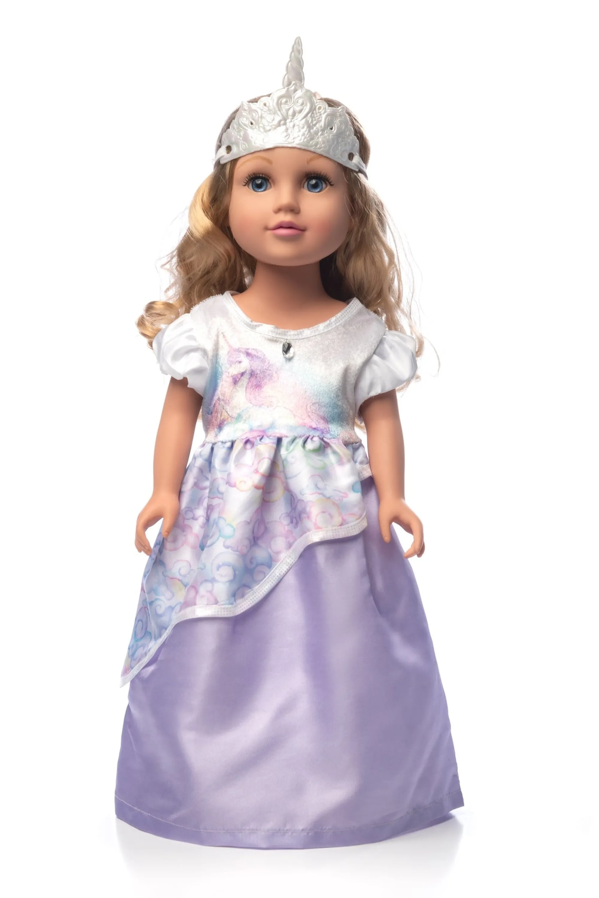Little Adventures Doll Dress Ups>Doll Dress Unicorn Princess With Soft Crown