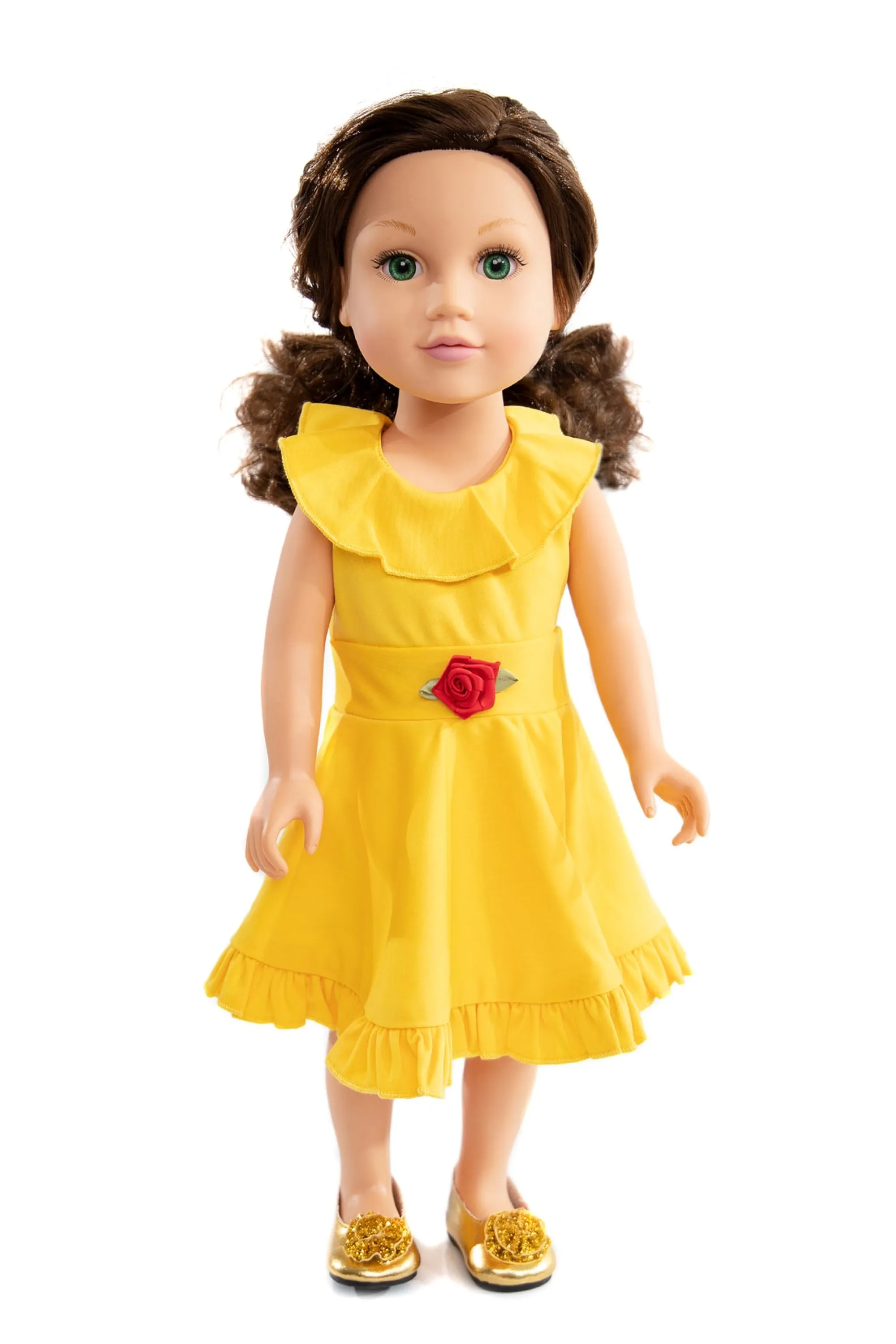 Little Adventures Doll Dress Ups>Doll Dress Yellow Beauty Twirl