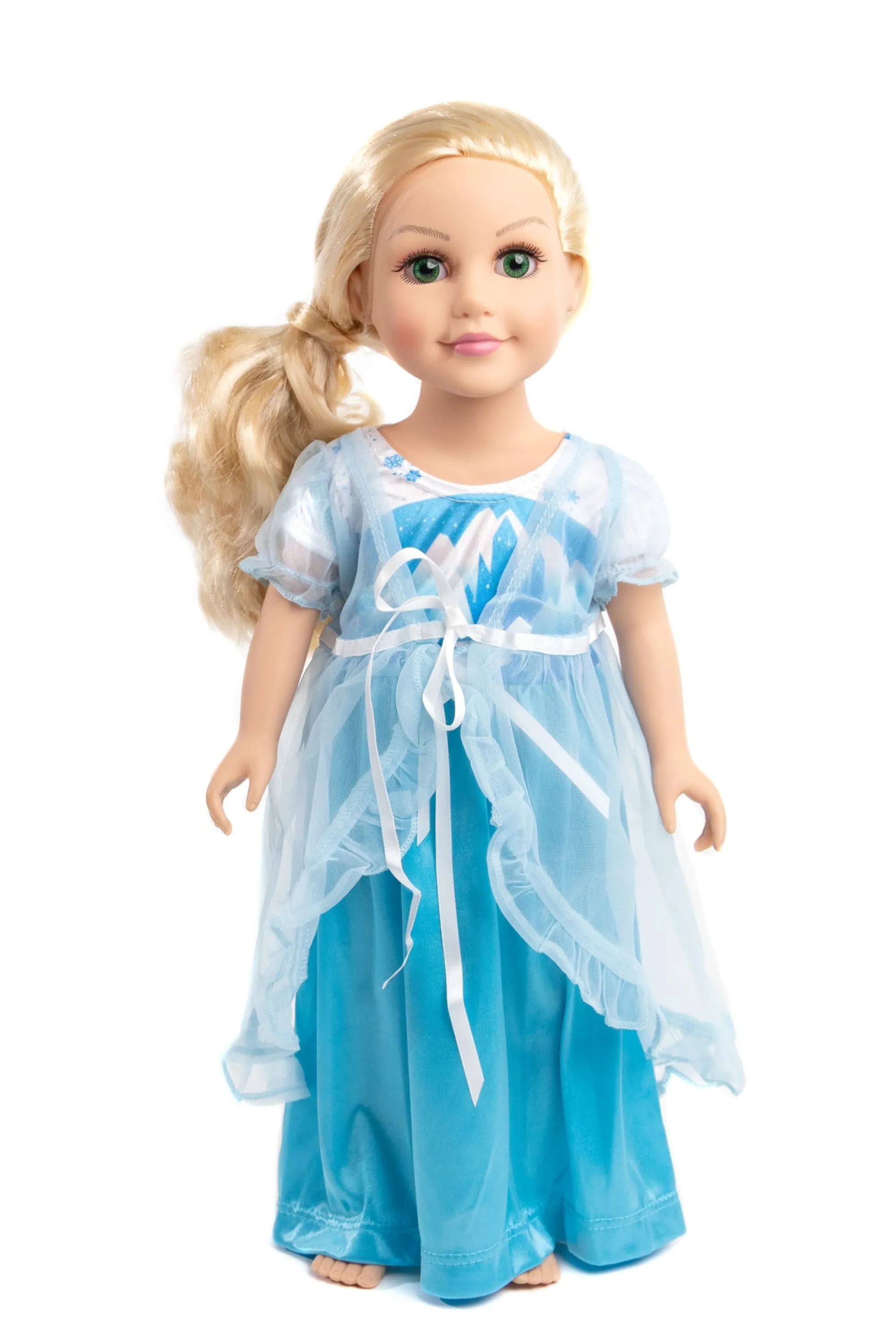 Little Adventures Doll Dress Ups>Doll Nightgown Ice Princess With Blue Robe