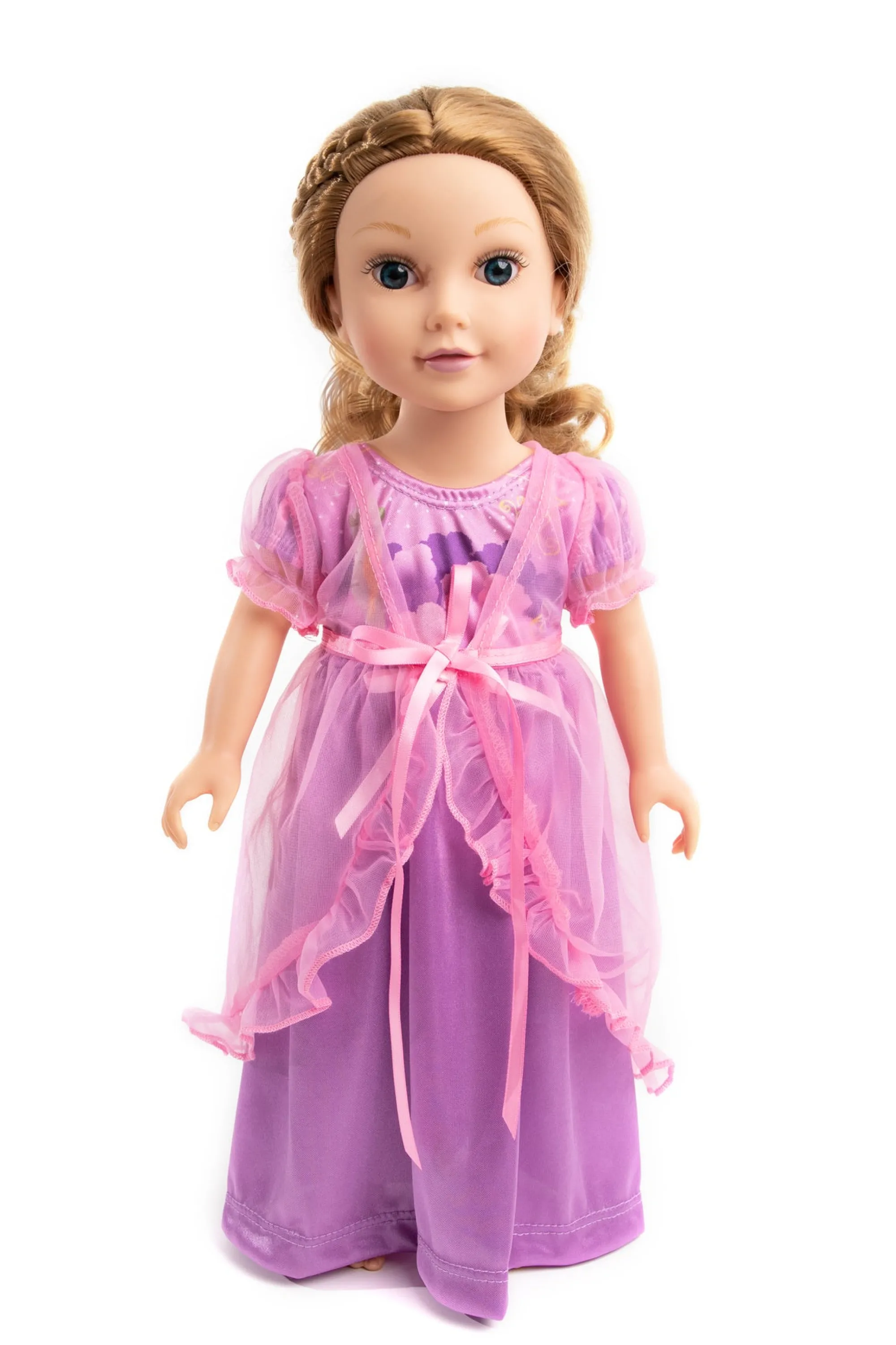 Little Adventures Doll Dress Ups>Doll Nightgown Rapunzel With Pink Robe