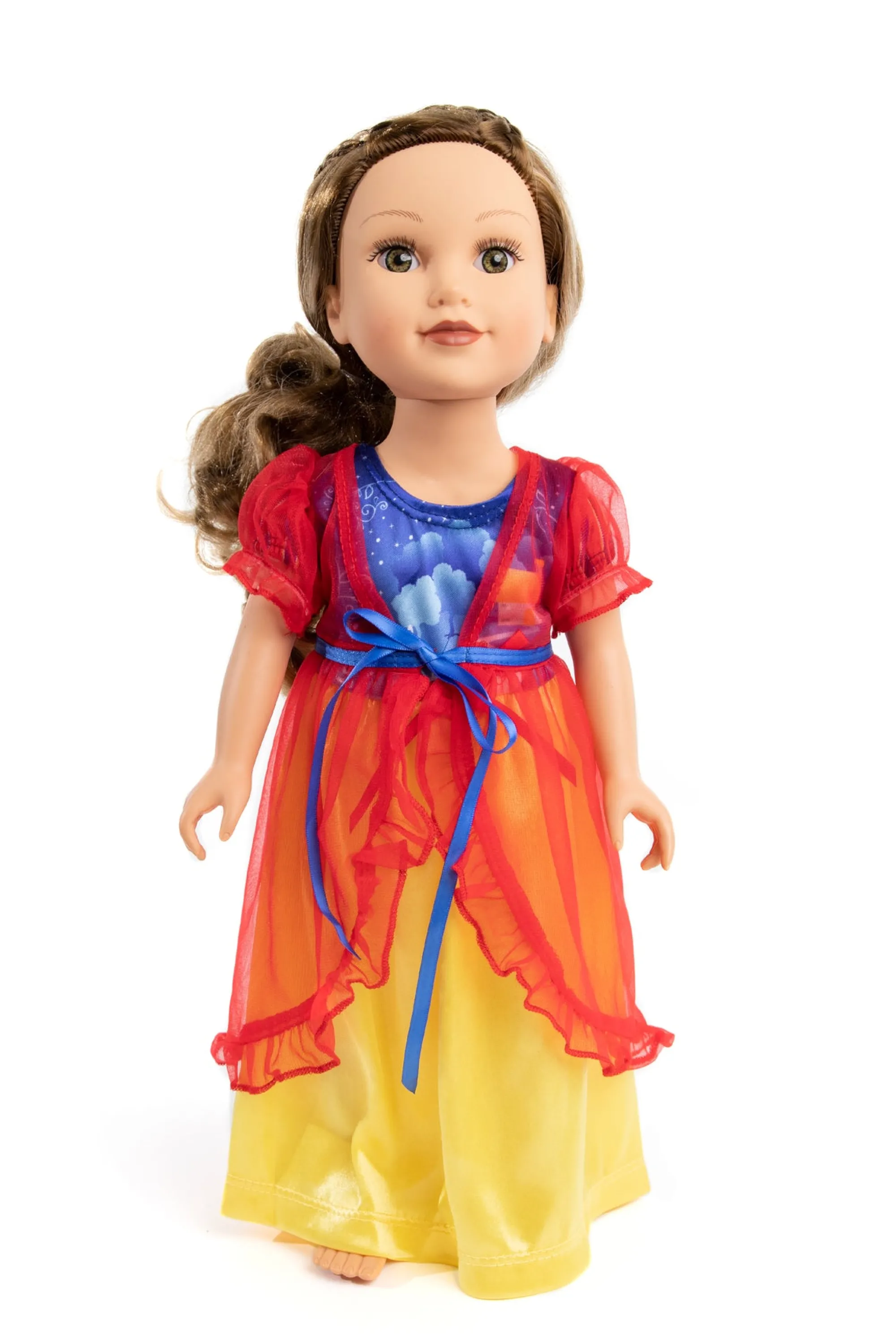 Little Adventures Doll Dress Ups>Doll Nightgown Snow White With Red Robe