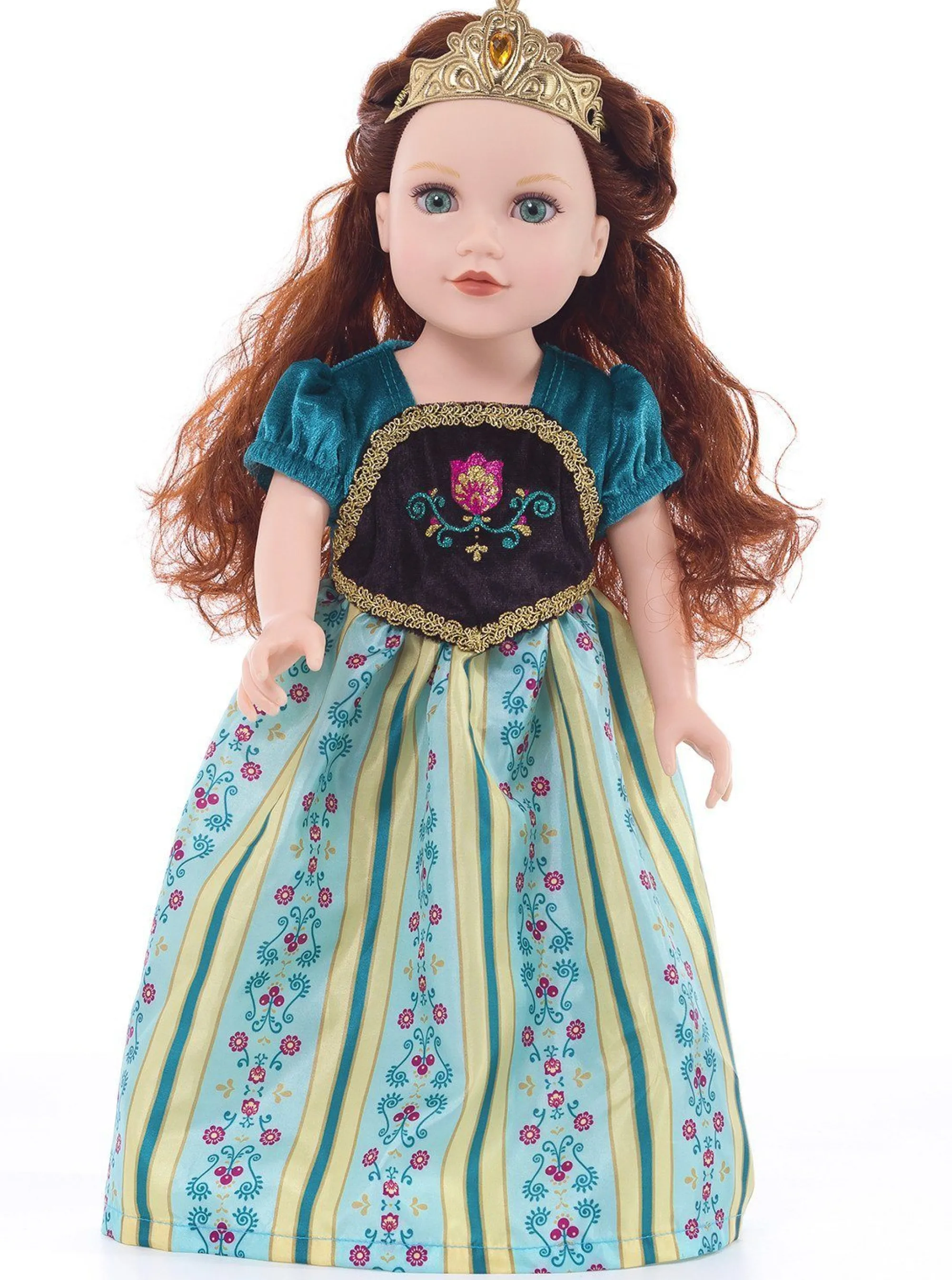 Little Adventures Doll Dress Ups>Doll Shoes And Tiara Gold