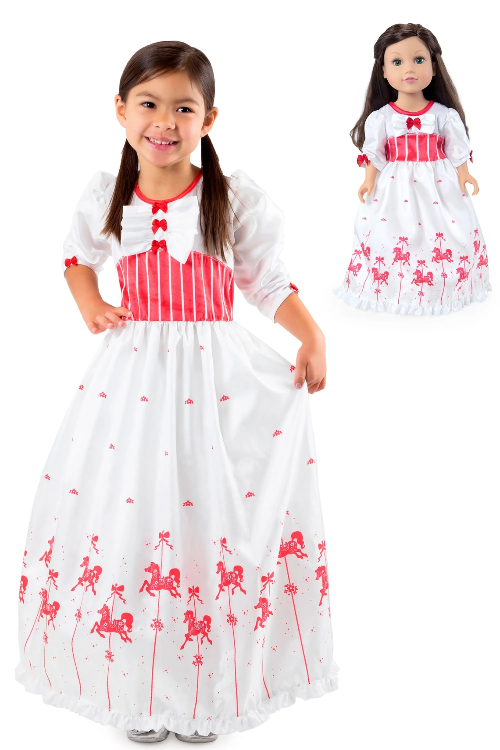 Little Adventures Dresses>English Nanny & Doll Dress Set