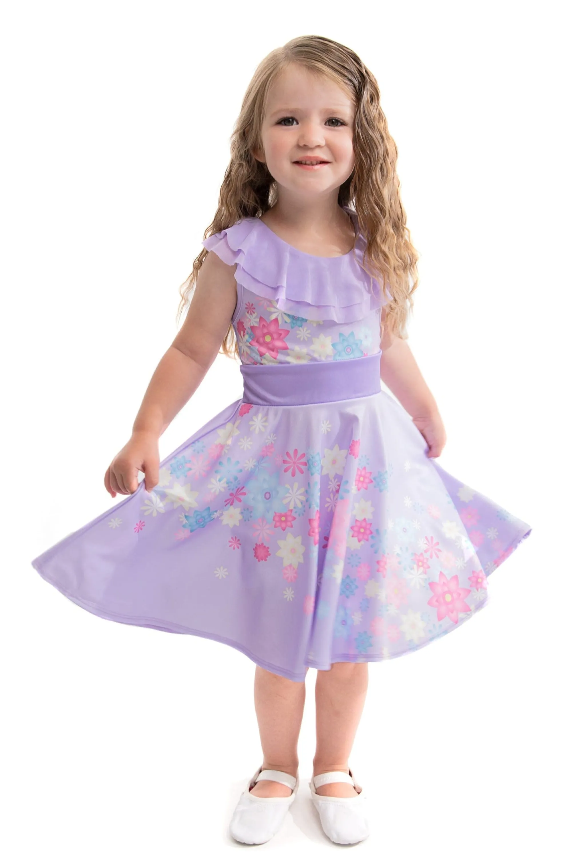 Little Adventures Twirl Dresses>Flower Twirl Dress