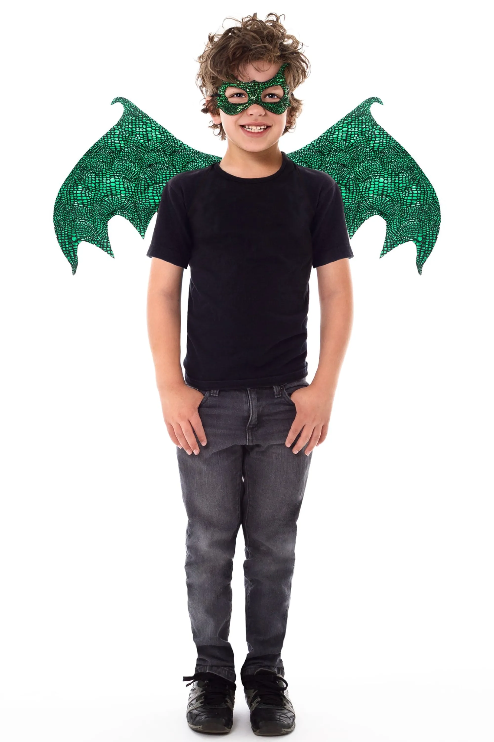 Little Adventures Knights & Dragons>Green Dragon Wing & Mask Set