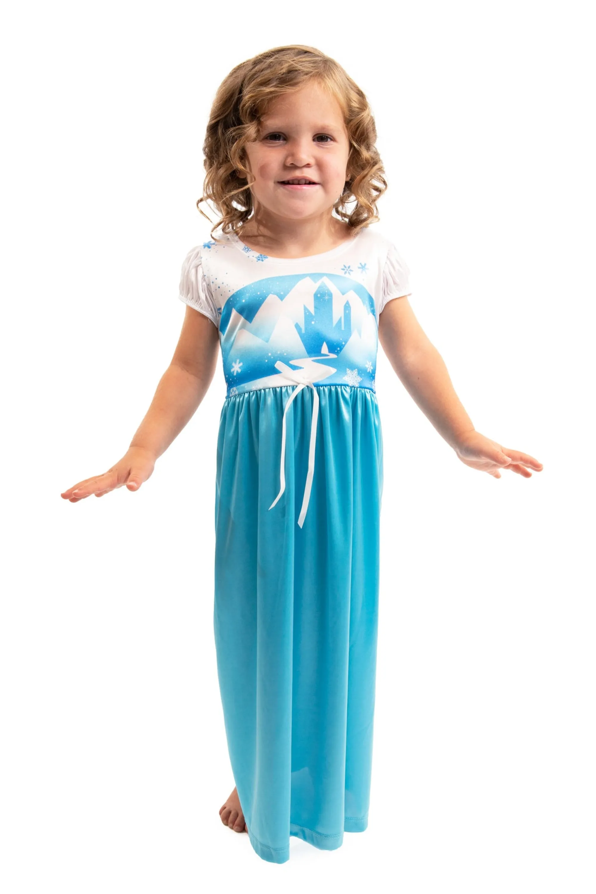 Little Adventures Nightgowns>Ice Princess Nightgown With Blue Robe