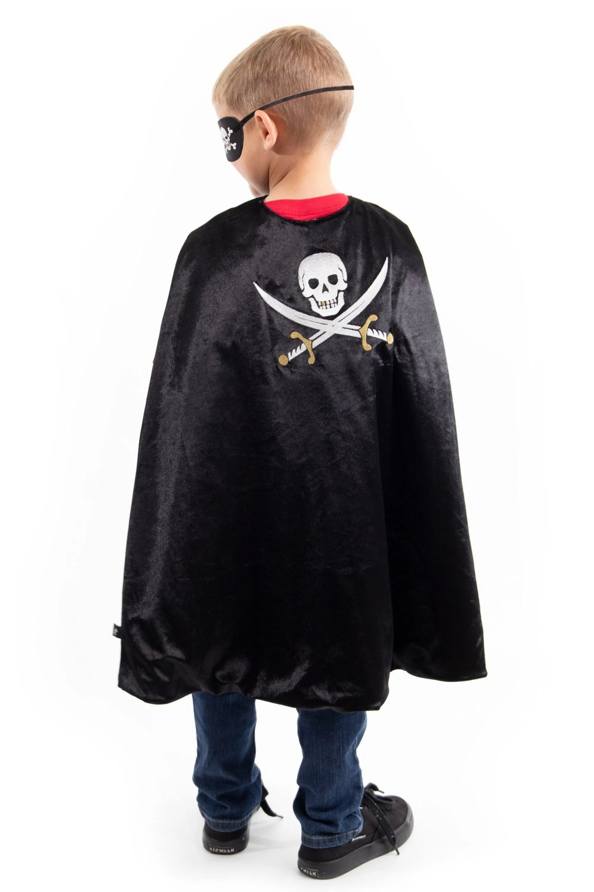 Little Adventures Cloaks>Pirate Cape & Eye Patch Set