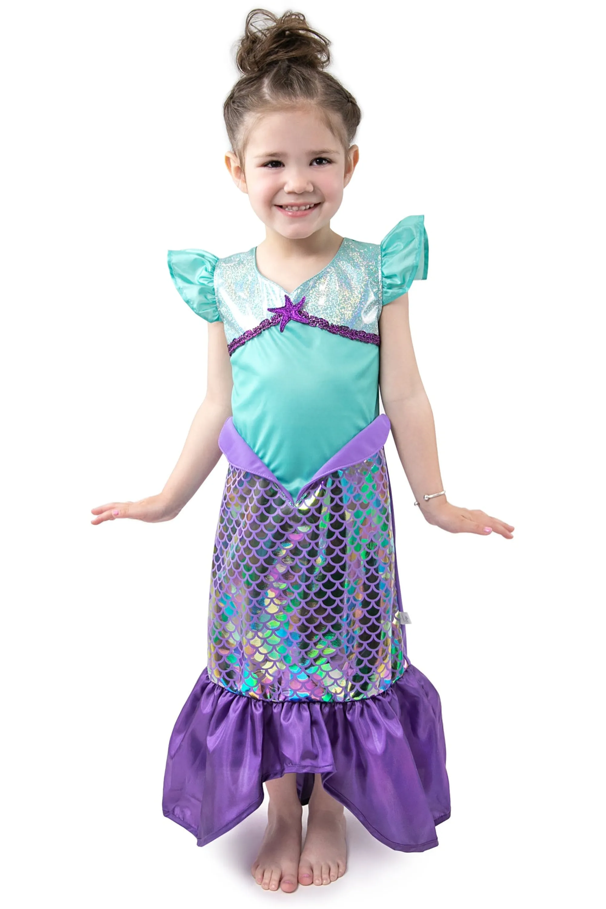 Little Adventures Dresses>Purple Sparkle Mermaid