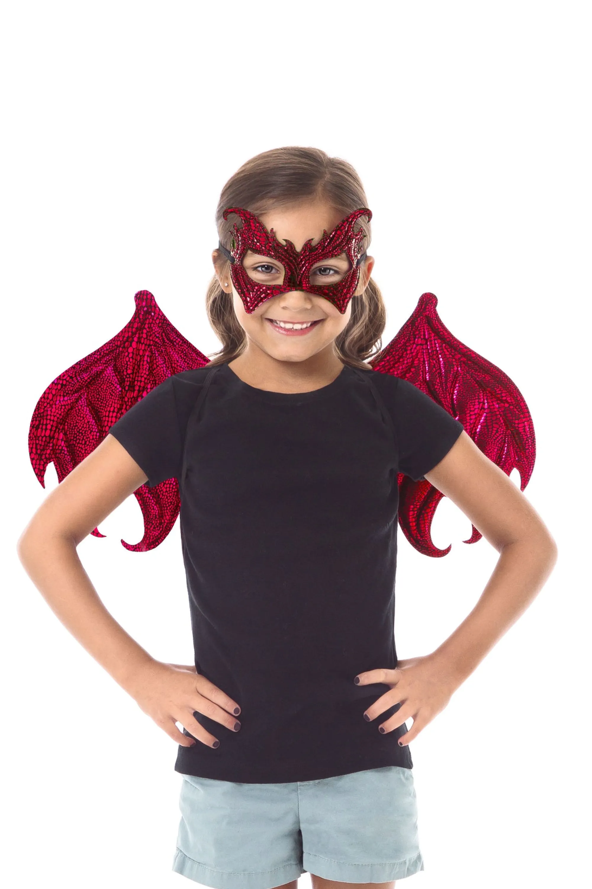 Little Adventures Accessories>Red Dragon Wing & Mask Set