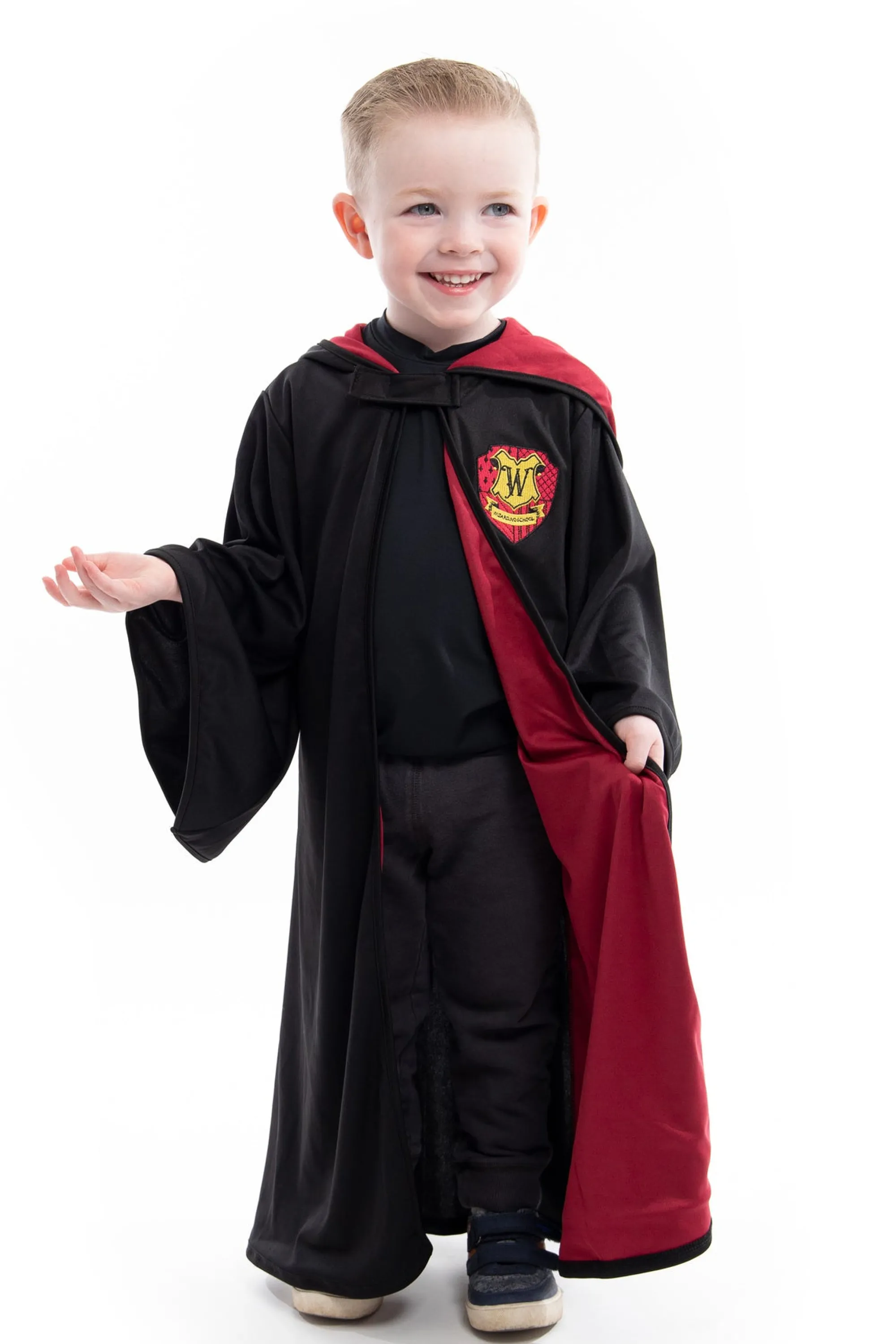 Little Adventures Cloaks>Red Hooded Wizard Robe