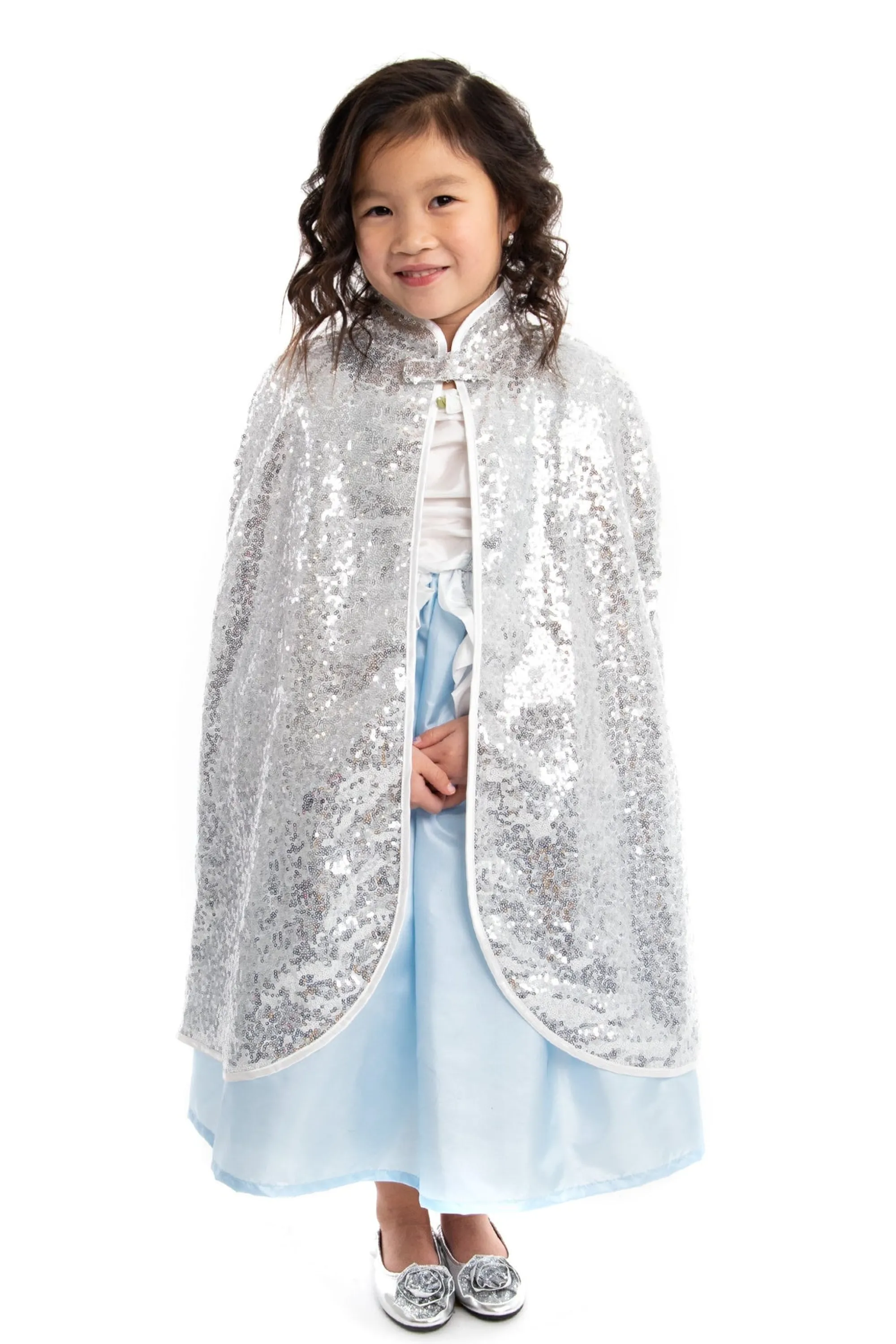 Little Adventures Cloaks>Silver Shimmer Cloak