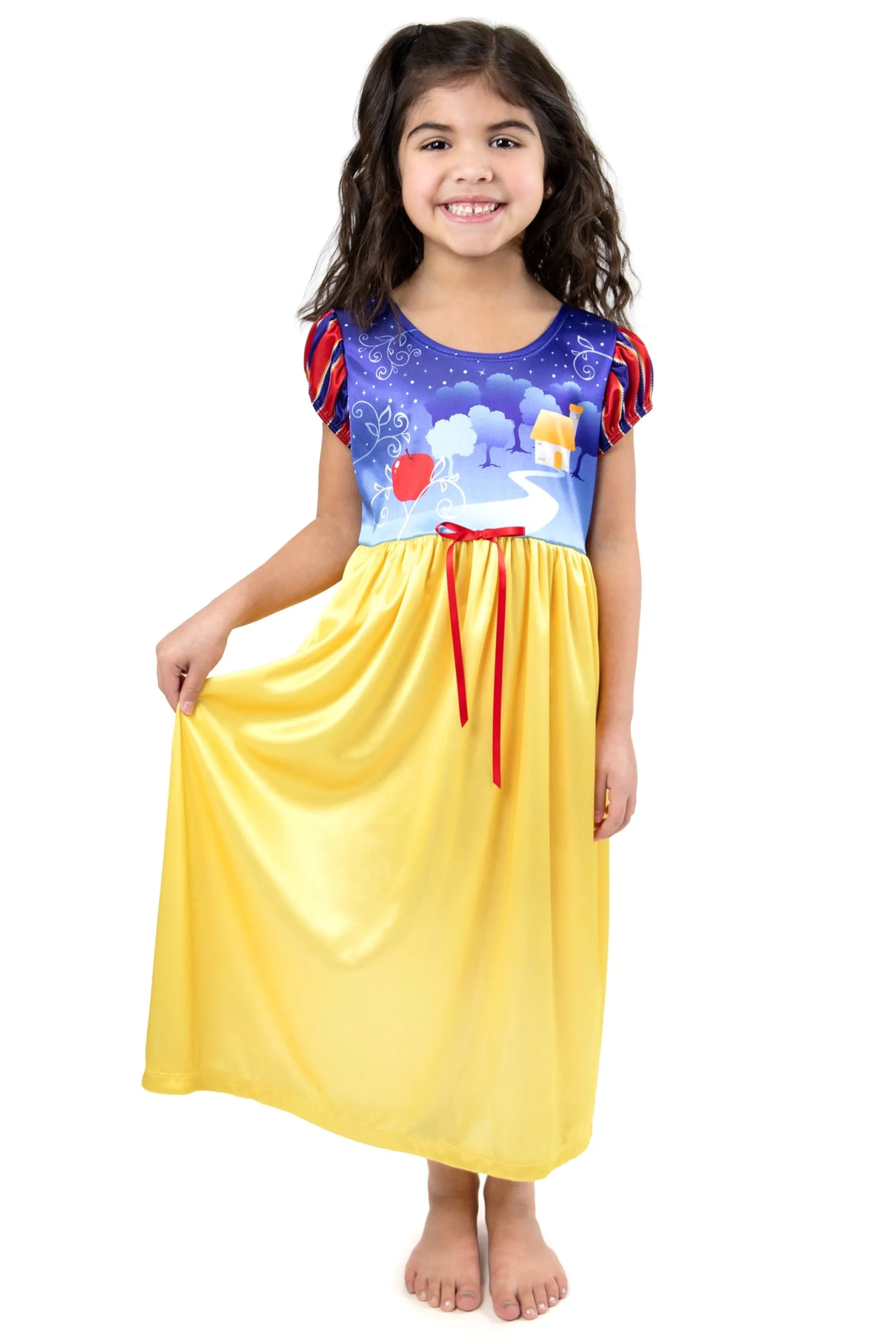 Little Adventures Nightgowns>Snow White Nightgown With Red Robe