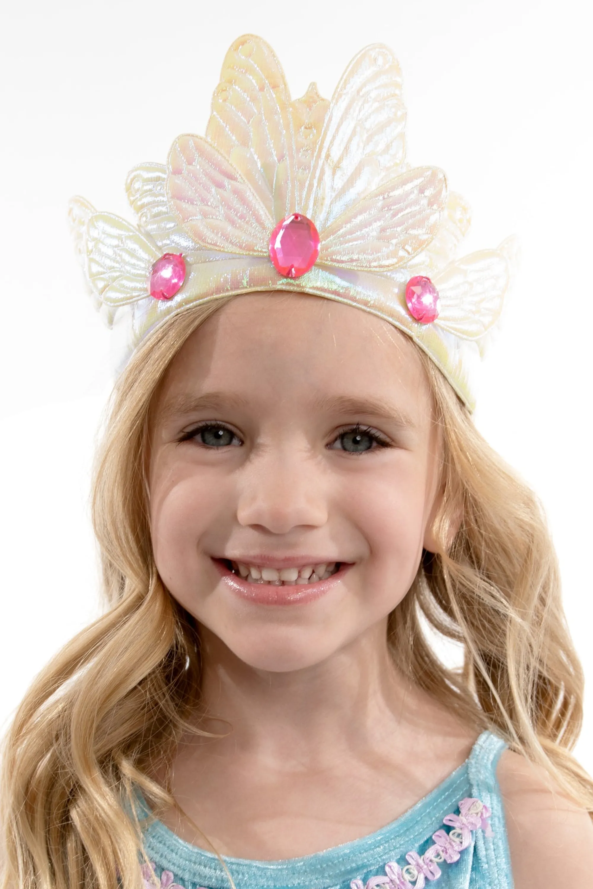 Little Adventures Accessories>White Butterfly Soft Crown