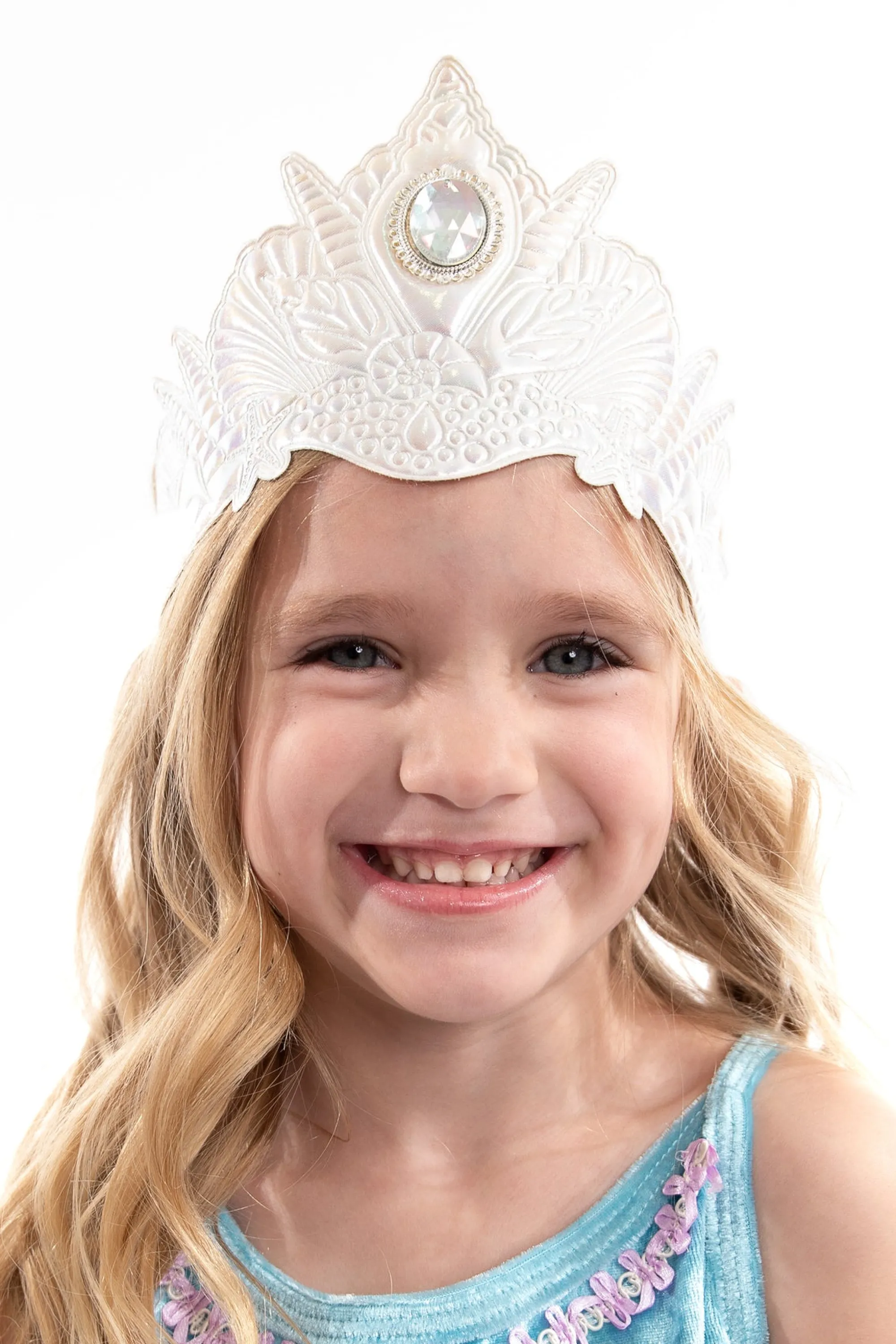 Little Adventures Accessories>White Mermaid Soft Crown