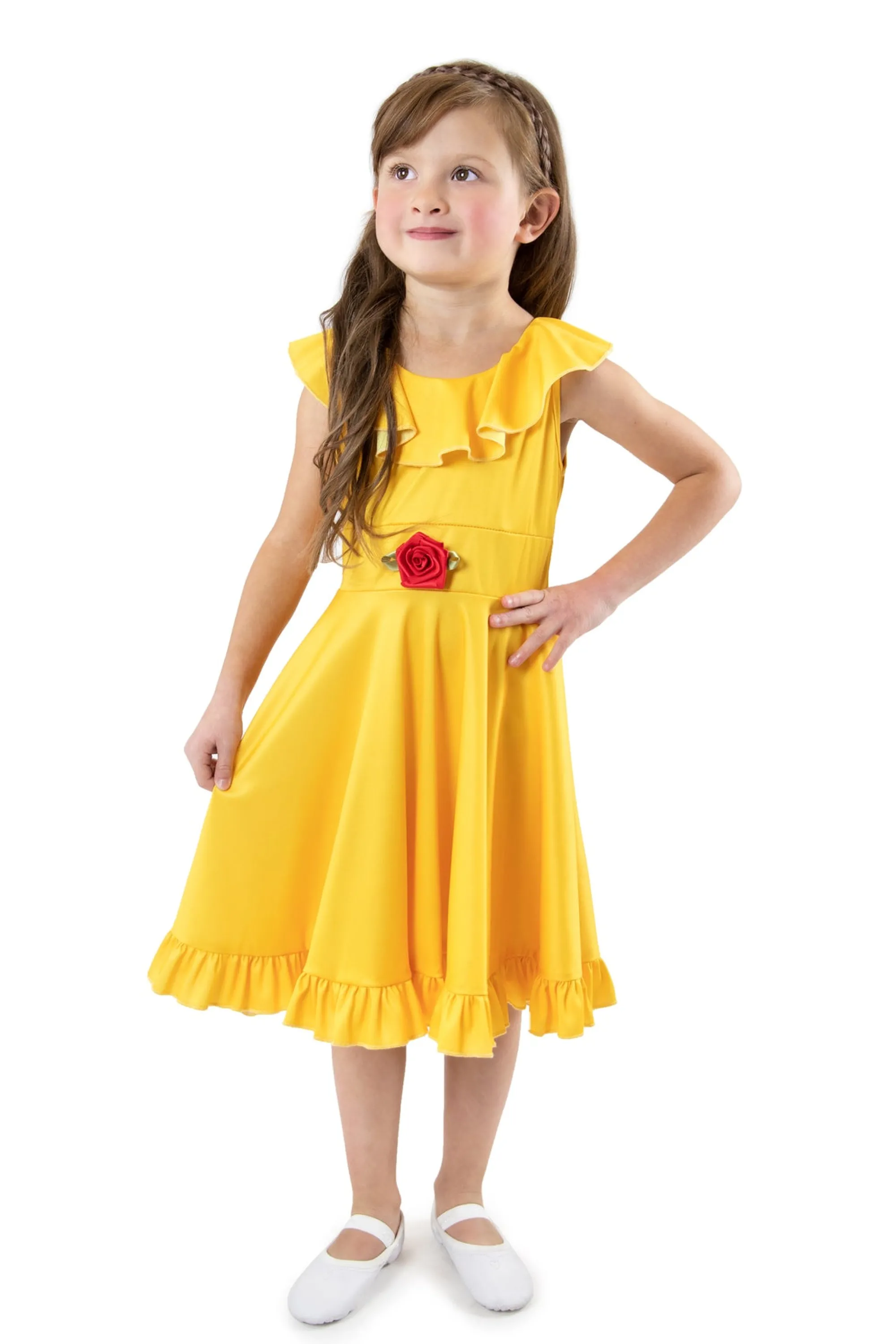 Little Adventures Twirl Dresses>Yellow Beauty Twirl Dress